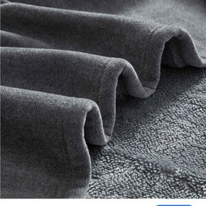 Mainstays Cozy Sweatshirt Chenille Throw Blanket Soothing Grey 50" x 60" new